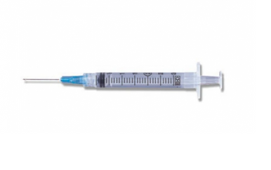 BD Syringe 3ml 25 Gauge 1 Inch Needle 100/box 309570