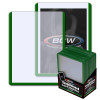 BCW Toploader Card Holder Green Border 3x4 (25)