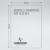 Gamegenic Marvel Champions Art Sleeves Black Panther