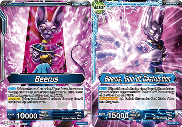BT1-029 Beerus/Beerus, God of Destruction