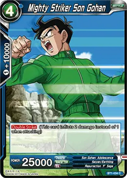 BT1-034 Mighty Striker Son Gohan