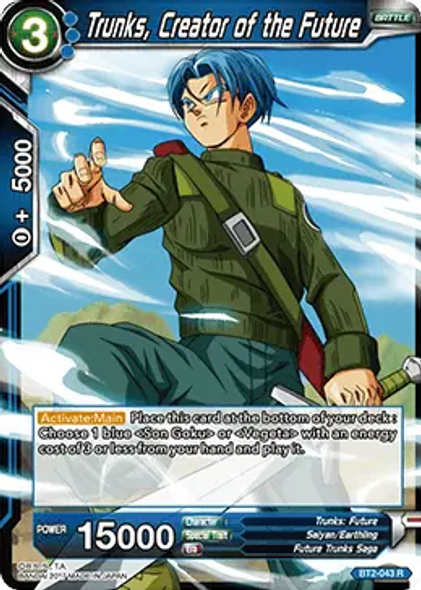 BT2-043 Trunks, Creator of the Future