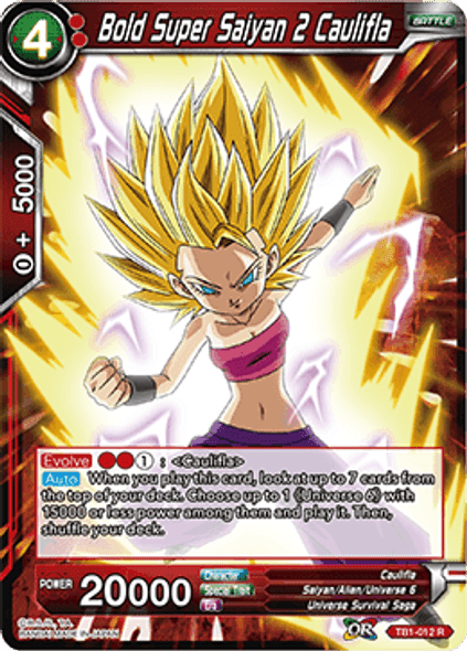 TB1-012 	Bold Super Saiyan 2 Caulifla