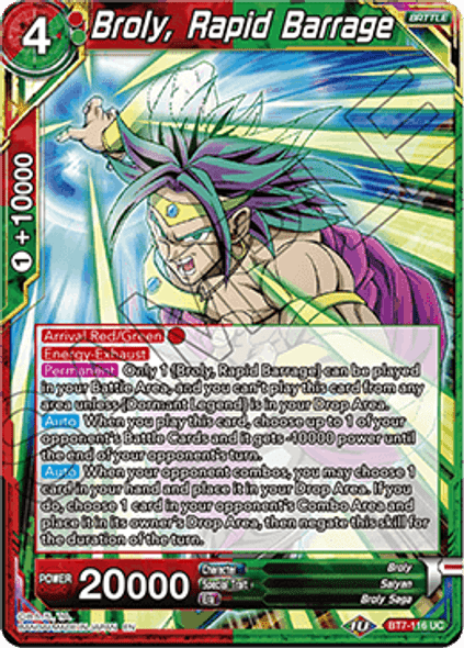 BT7-116 Broly, Rapid Barrage