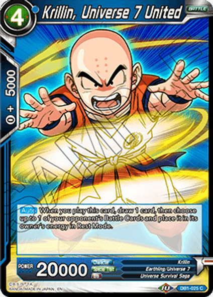 DB1-025 	Krillin, Universe 7 United