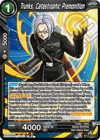 BT12-135 [C] Trunks, Catastrophic Premonition - Foil