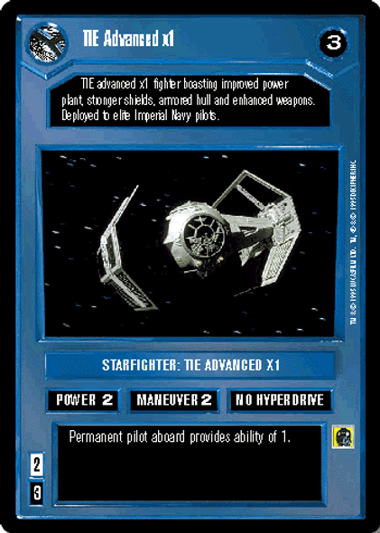 TIE Advanced x1 [U2] - PR1 - White Border