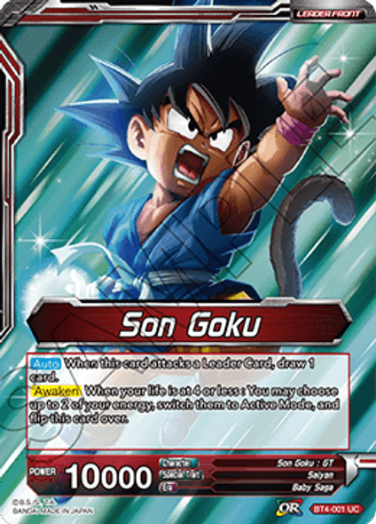 BT4-001 Son Goku / Energy Burst Son Goku