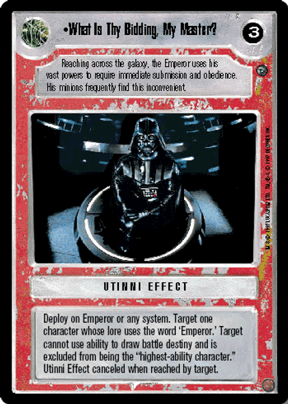 What Is Thy Bidding, My Master? R [DAG] - Foil