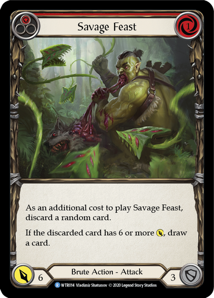 WTR014 Savage Feast (Red) [UNL]