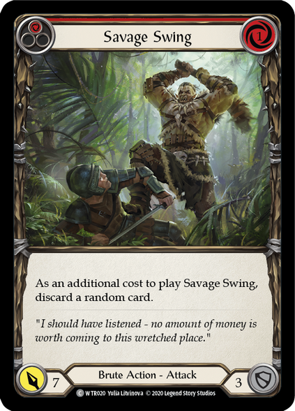 WTR020 Savage Swing (Red) [UNL]