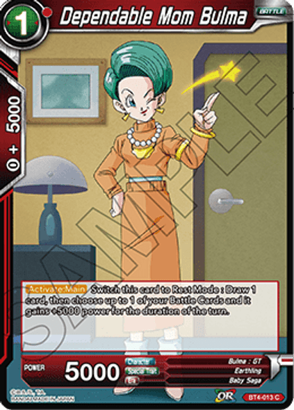 BT4-013 Dependable Mom Bulma