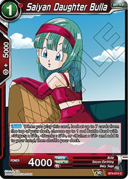 BT4-014 Saiyan Daughter Bulla