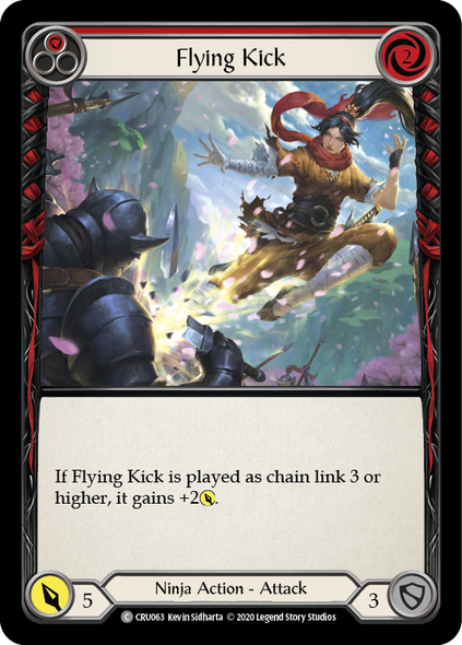 CRU069 Flying Kick (Red)   -C