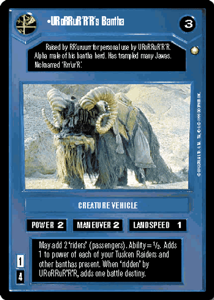 [SPE] URoRRuR'R'R's Bantha [R]