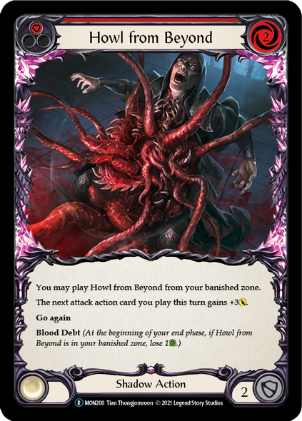 U-MON200-RF Howl from Beyond (Red) - Rainbow Foil - R