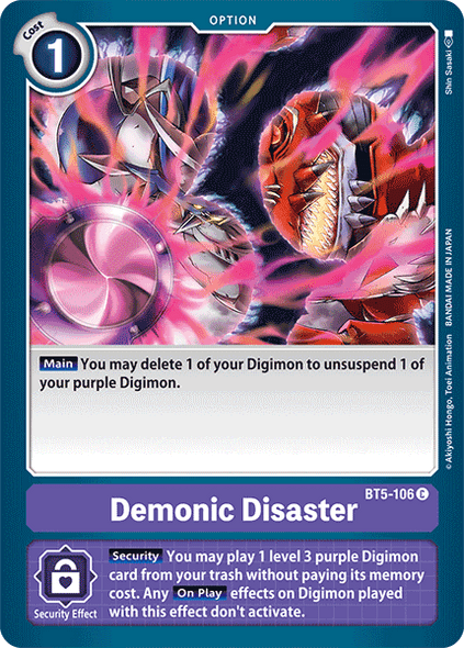 BT5-106 Demonic Disaster  - Common