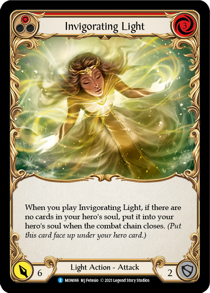 MON066-RF Invigorating Light (Red) - Rainbow Foil