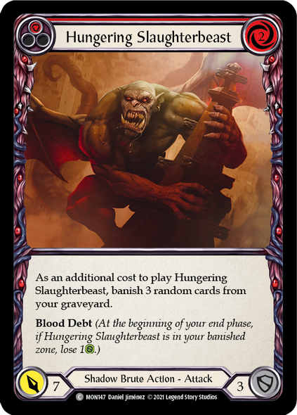 MON147 Hungering Slaughterbeast (Red) - Regular