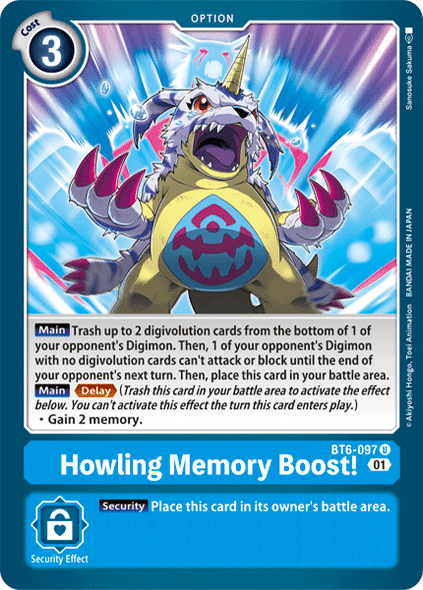 [DIG] BT6-097 - Howling Memory Boost!