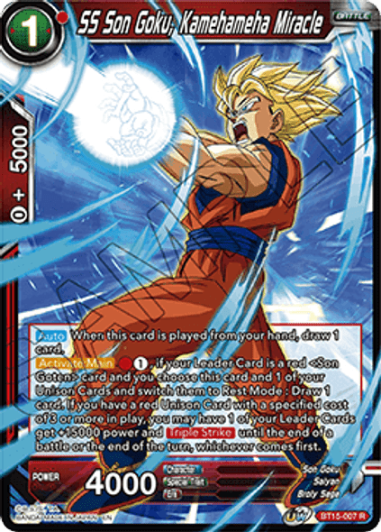 BT15-007 SS Son Goku, Kamehameha Miracle - Foil