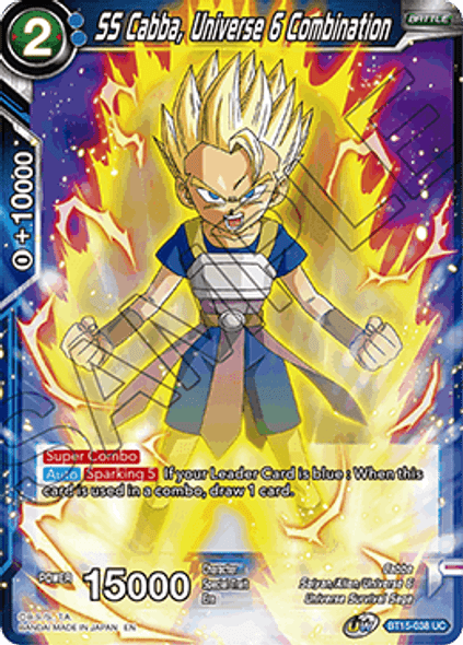 BT15-038 SS Cabba, Universe 6 Combination