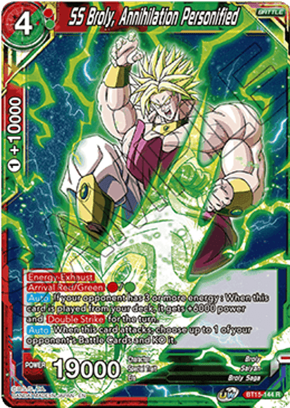 BT15-144 SS Broly, Annihilation Personified - Foil