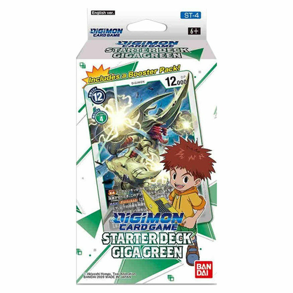 Digimon Card Game Series 04 Starter Display 04 Giga Green - CLEARANCE SALE