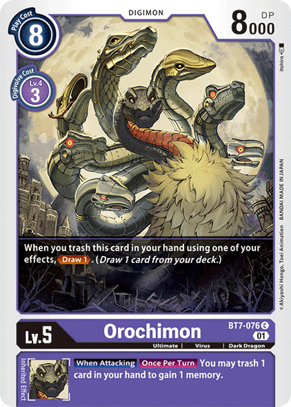 [DIG] BT7-076 Orochimon - Playset (4)