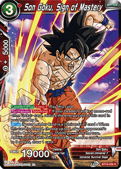 BT16-006 Son Goku, Sign of Mastery