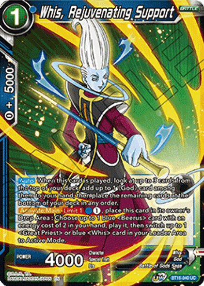 BT16-040 Whis, Rejuvenating Support - Playset (4)