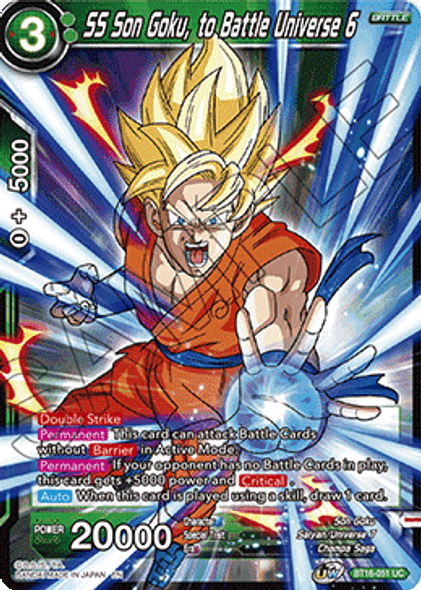 BT16-051 SS Son Goku, to Battle Universe 6 - Playset (4)