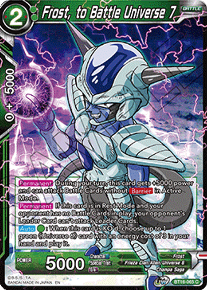 BT16-065 Frost, to Battle Universe 7