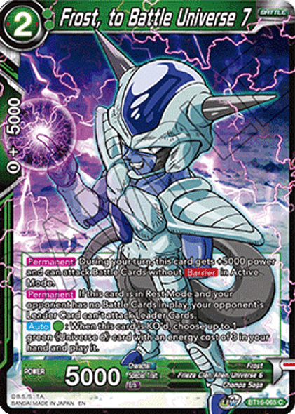 BT16-065 Frost, to Battle Universe 7 - Foil