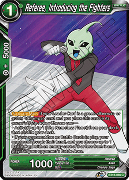 BT16-066 Referee, Introducing the Fighters - Playset (4)