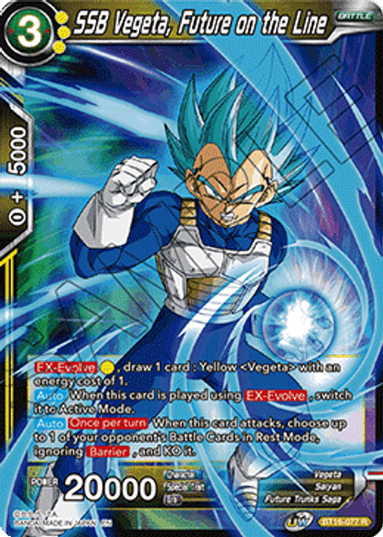 BT16-077 SSB Vegeta, Future on the Line