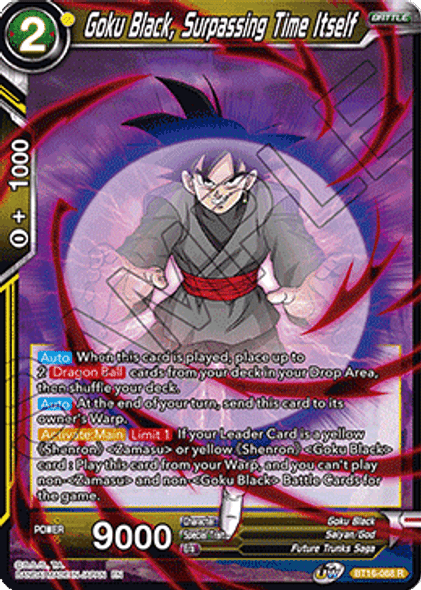 BT16-088 Goku Black, Surpassing Time itself