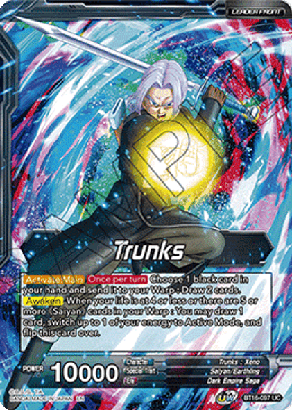 BT16-097 Trunks // SSG Trunks, Crimson Warrior