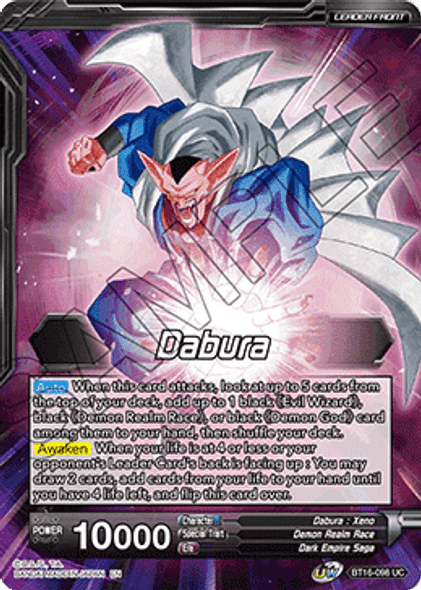 BT16-098 Dabura // Demon God Dabura, Diabolical Awakening - Foil