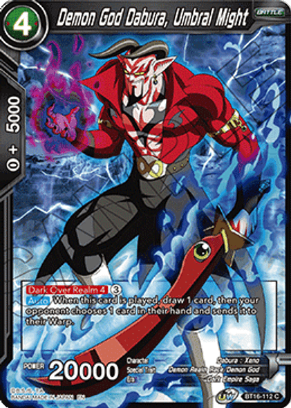 BT16-112 Demon God Dabura, Umbral Might - Playset (4)