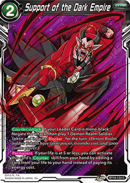 BT16-124 Support of the Dark Empire - Playset (4)