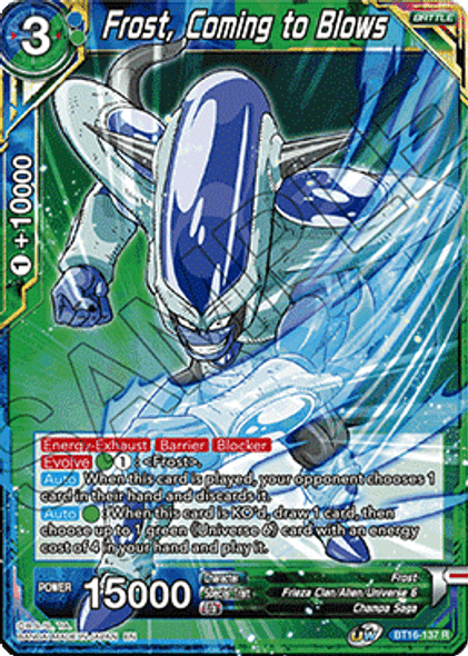 BT16-137 Frost, Coming to Blows - Foil