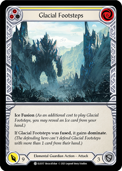 ELE017 Glacial Footsteps (Yellow) - Regular (playset - 3) - 1st Ed