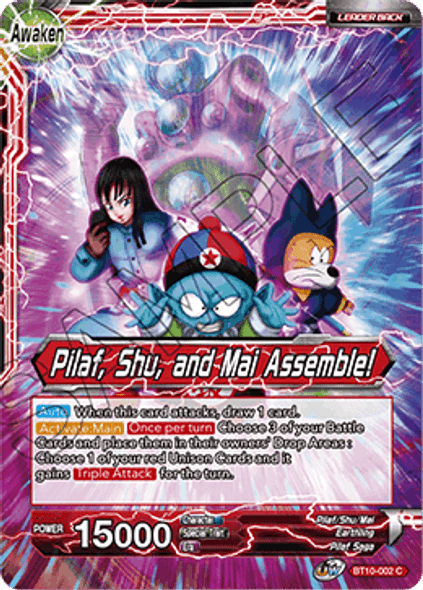 BT10-002 Pilaf / Pilaf, Shu, and Mai Assemble!