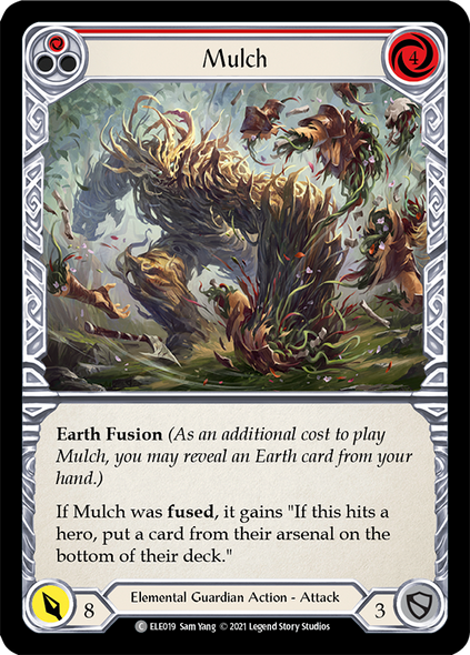 ELE019-RF Mulch (Red) - Rainbow Foil - 1st Ed