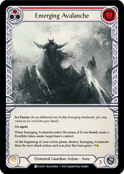 ELE025 Emerging Avalanche (Red) - Regular (playset - 3) - 1st Ed