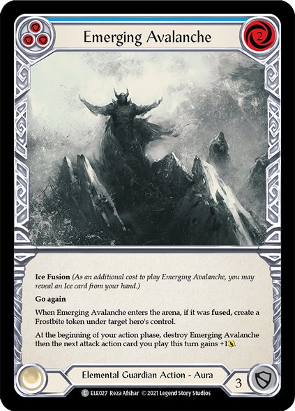 ELE027 Emerging Avalanche (Blue) - Regular (playset - 3) - 1st Ed