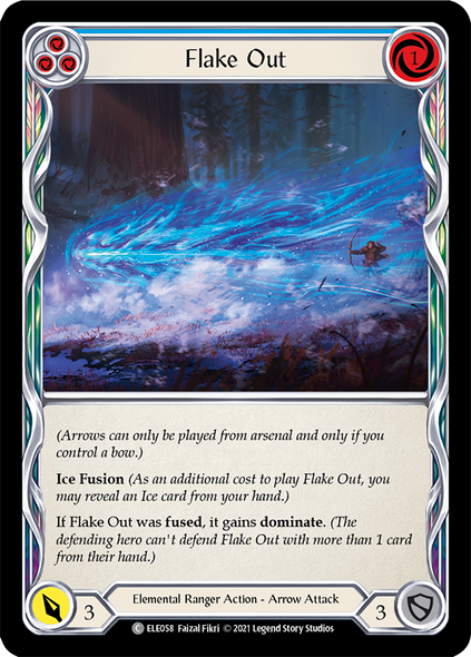 ELE058 Flake Out (Blue) - Regular (playset - 3) - 1st Ed