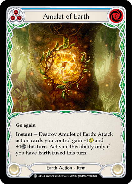 ELE143 Amulet of Earth - Regular (playset - 3) - 1st Ed