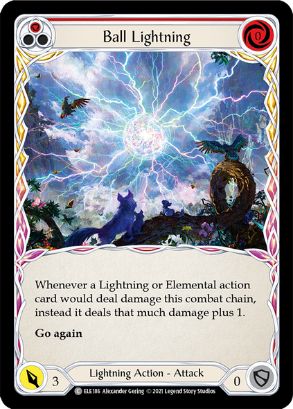 ELE186 Ball Lightning (Red) - Regular (playset - 3) - 1st Ed